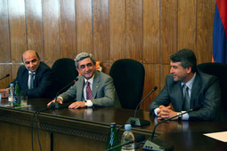 Встреча Премьер-министра РА Сержа Саргсяна с представителями акционеров компании и рядом ответственных лиц газовой сферы