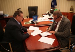 Подписание соглашения о сотрудничестве между Межрегиональной профсоюзной организацией ОАО «Газпром» и Профсоюзной организацией работников ЗАО «Газпром Армения»