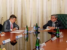 Встреча с Президентом РА С.Саргсяном