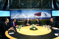 Подписание договора купли-продажи 20% акций ЗАО «АрмРосгазпром»