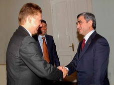 Встреча Председателя Правления ОАО «Газпром» Алексея Миллера с Президентом РА С.Саркисяном
