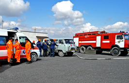Учебно-тренировочные занятия по ликвидации аварий на объектах газотранспортной системы