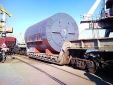 Транспортировка статора паротурбинного генератора «Раздан-5» из Санкт-Петербурга в Ереван